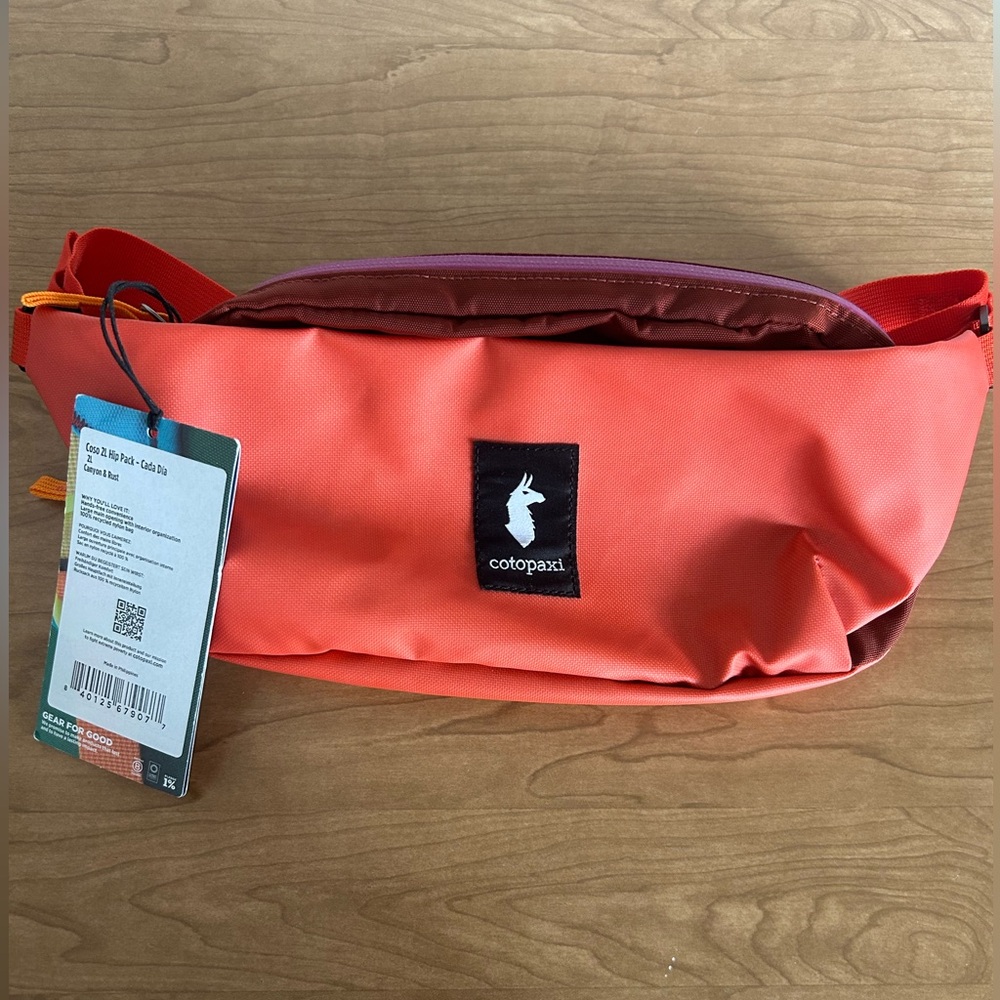 Cotopaxi | Coso 2 L Hip Pack - Cada Dia | Canyon/Rust | NEW WITH TAGS